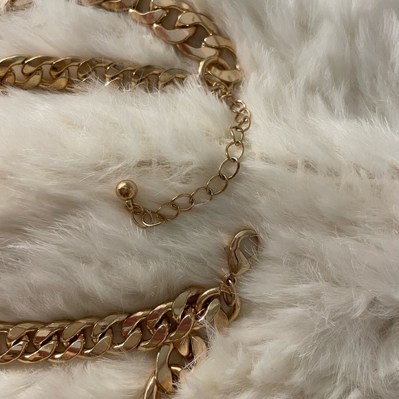 Heavy Double Chain Gold Necklace - Picture 4 of 6